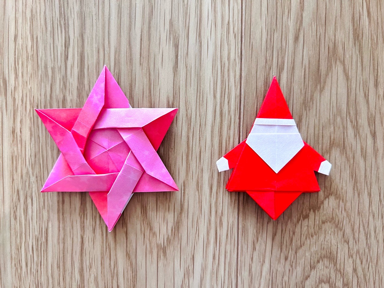 折り紙創作、１枚で作るか２枚で作るか