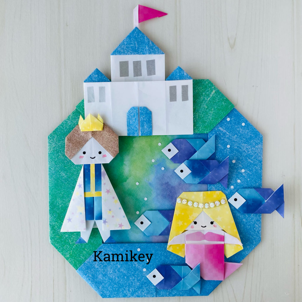 人魚姫　製作キット　折り紙ハンドメイド　幼稚園　保育園　介護施設